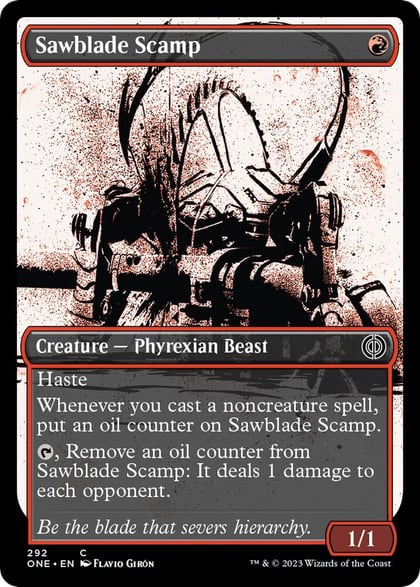 Sawblade Scamp (Showcase), Phyrexia: All Will Be One 292