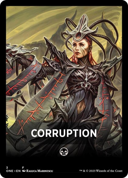 Corruption Theme Card, Phyrexia: All Will Be One 3
