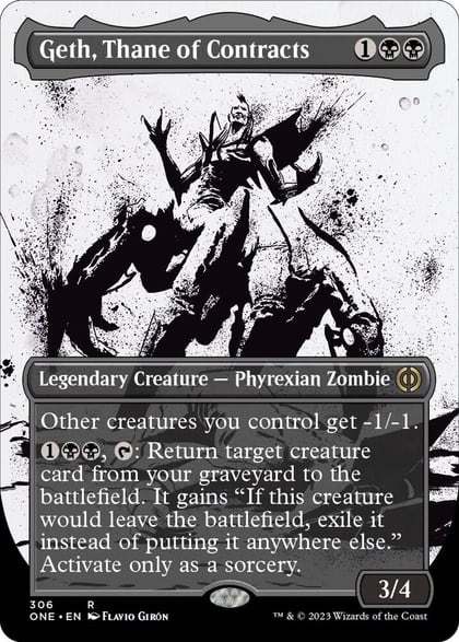 Geth, Thane of Contracts (Showcase), Phyrexia: All Will Be One 306