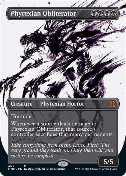 Phyrexian Obliterator (Showcase), Phyrexia: All Will Be One 308