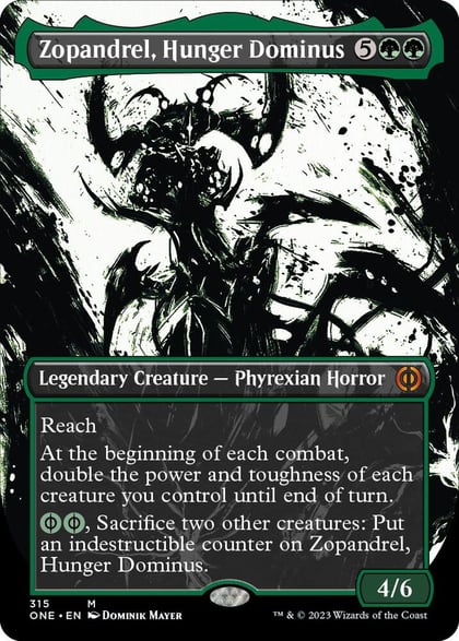 Zopandrel, Hunger Dominus (Showcase), Phyrexia: All Will Be One 315
