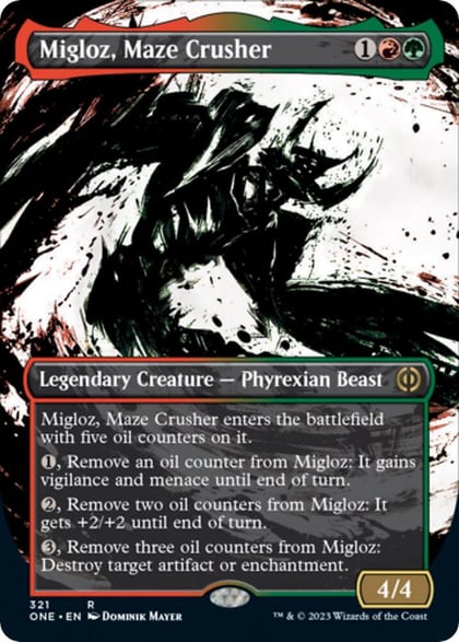 Migloz, Maze Crusher (Showcase), Phyrexia: All Will Be One 321