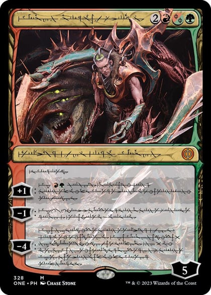 Lukka, Bound to Ruin (Phyrexian), Phyrexia: All Will Be One 328