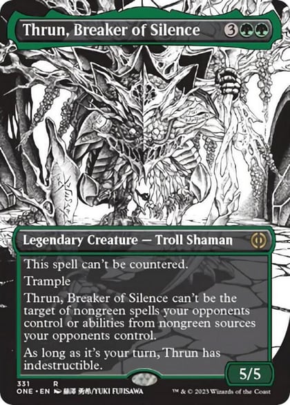 Thrun, Breaker of Silence (Borderless), Phyrexia: All Will Be One 331