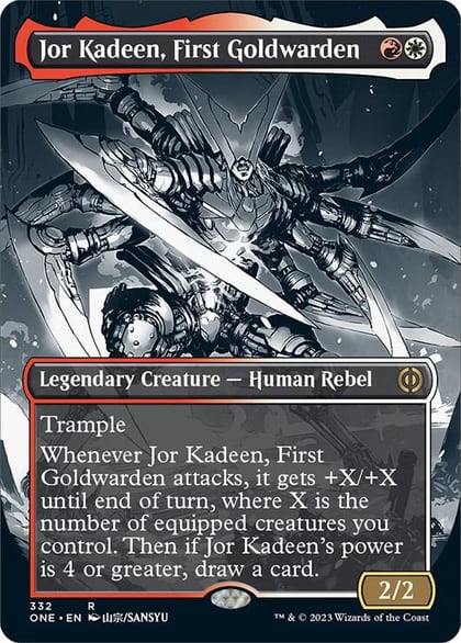 Jor Kadeen, First Goldwarden (Borderless), Phyrexia: All Will Be One 332