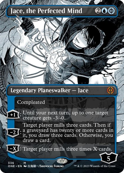 Jace, the Perfected Mind (Borderless), Phyrexia: All Will Be One 336