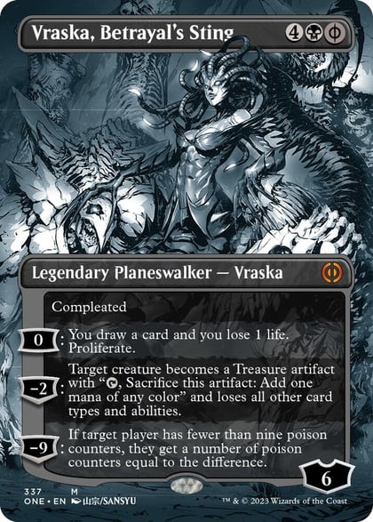 Vraska, Betrayal's Sting (Borderless), Phyrexia: All Will Be One 337