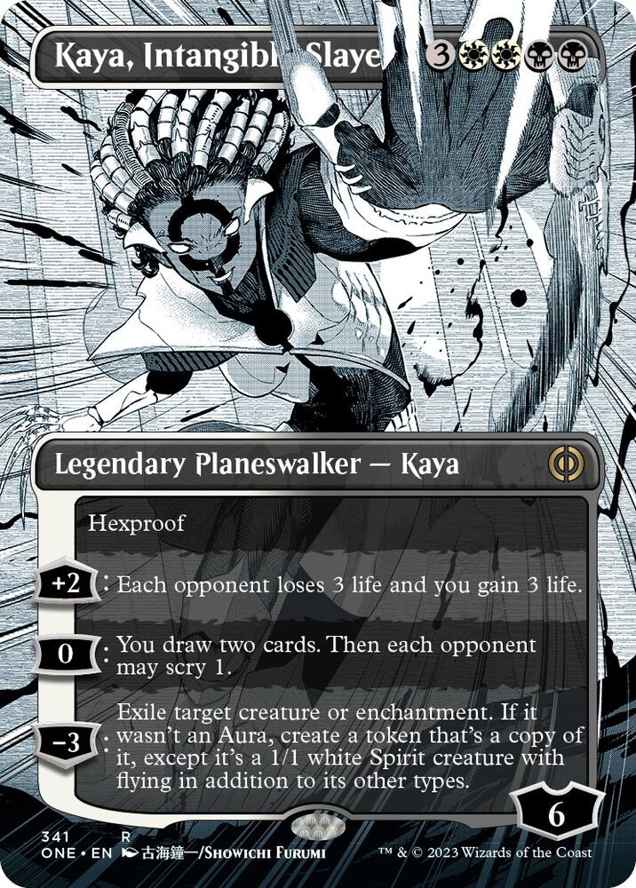 Kaya, Intangible Slayer (Borderless), Phyrexia: All Will Be One 341