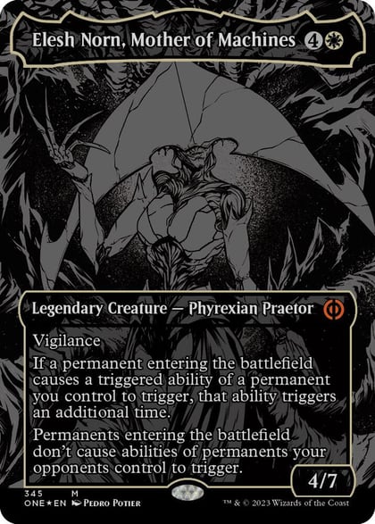 Elesh Norn, Mother of Machines (Oil Slick Raised Foil), Phyrexia: All Will Be One 345