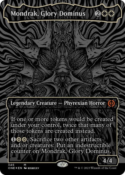 Mondrak, Glory Dominus (Oil Slick Raised Foil), Phyrexia: All Will Be One 346