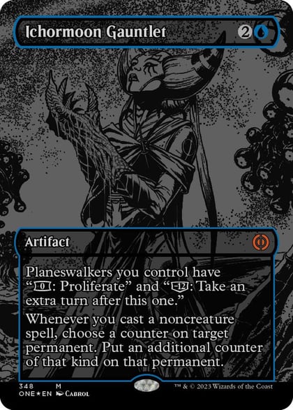 Ichormoon Gauntlet (Oil Slick Raised Foil), Phyrexia: All Will Be One 348