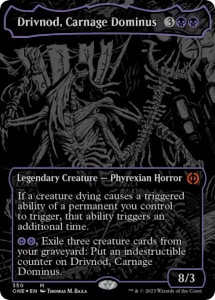 Drivnod, Carnage Dominus (Oil Slick Raised Foil), Phyrexia: All Will Be One 350