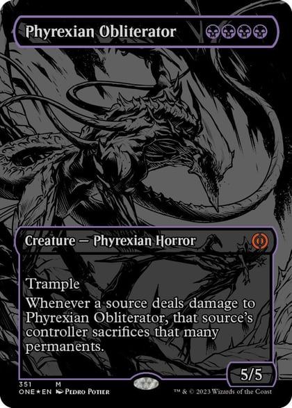 Phyrexian Obliterator (Oil Slick Raised Foil), Phyrexia: All Will Be One 351