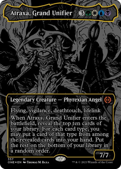 Atraxa, Grand Unifier (Oil Slick Raised Foil), Phyrexia: All Will Be One 357