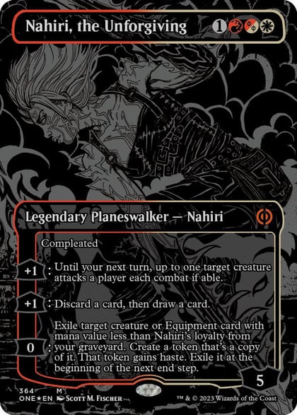 Nahiri, the Unforgiving (Oil Slick Raised Foil), Phyrexia: All Will Be One 364