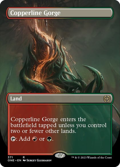 Copperline Gorge (Borderless), Phyrexia: All Will Be One 371