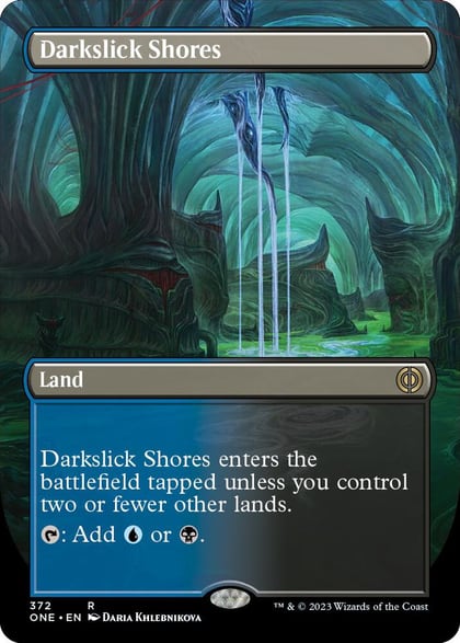 Darkslick Shores (Borderless), Phyrexia: All Will Be One 372
