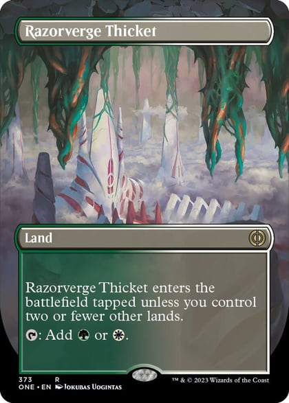Razorverge Thicket (Borderless), Phyrexia: All Will Be One 373