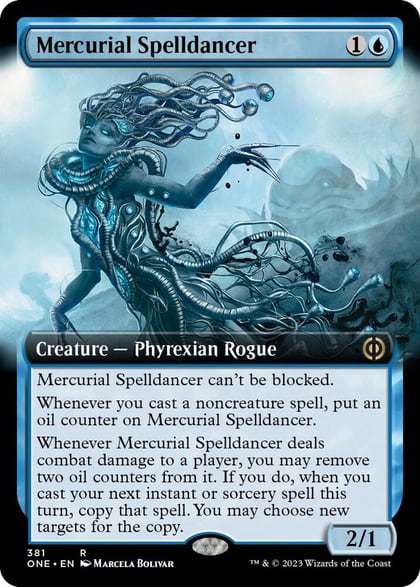 Mercurial Spelldancer (Extended Art), Phyrexia: All Will Be One 381