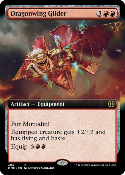 Dragonwing Glider (Extended Art), Phyrexia: All Will Be One 385