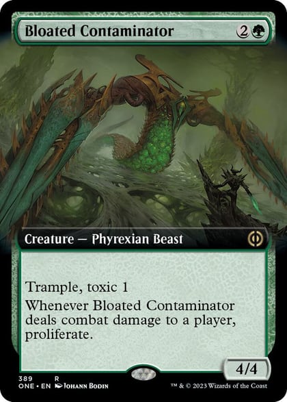 Bloated Contaminator (Extended Art), Phyrexia: All Will Be One 389