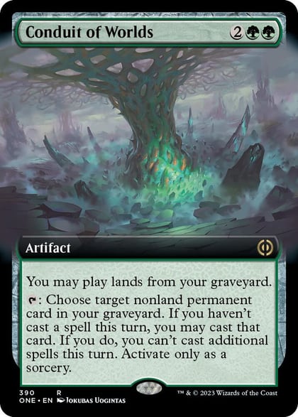 Conduit of Worlds (Extended Art), Phyrexia: All Will Be One 390