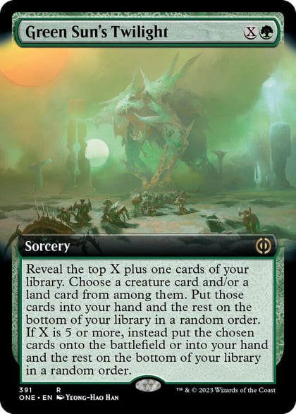 Green Sun's Twilight (Extended Art), Phyrexia: All Will Be One 391