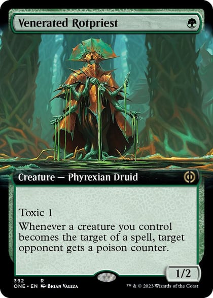 Venerated Rotpriest (Extended Art), Phyrexia: All Will Be One 392