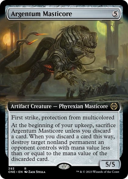 Argentum Masticore (Extended Art), Phyrexia: All Will Be One 393