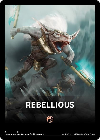 Rebellious Theme Card, Phyrexia: All Will Be One 4
