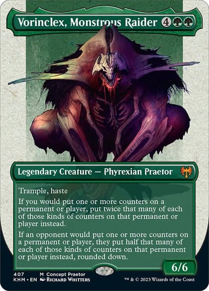 Vorinclex, Monstrous Raider (Concept Praetor) (Step-and-Compleat Foil), Phyrexia: All Will Be One 407