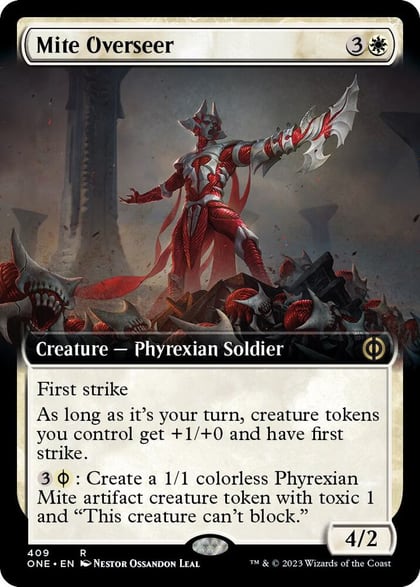 Mite Overseer (Extended Art), Phyrexia: All Will Be One 409