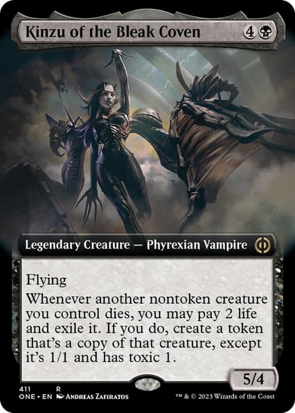 Kinzu of the Bleak Coven (Extended Art), Phyrexia: All Will Be One 411