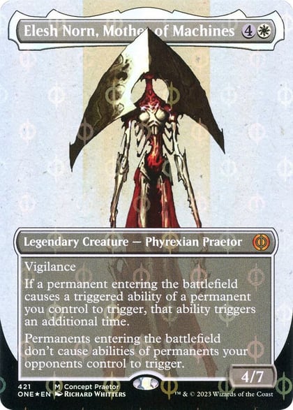 Elesh Norn, Mother of Machines (Concept Praetor) (Step-and-Compleat Foil), Phyrexia: All Will Be One 421