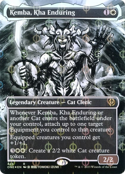 Kemba, Kha Enduring (Borderless) (Step-and-Compleat Foil), Phyrexia: All Will Be One 423