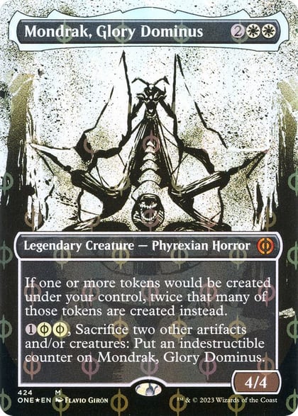 Mondrak, Glory Dominus (Showcase) (Step-and-Compleat Foil), Phyrexia: All Will Be One 424