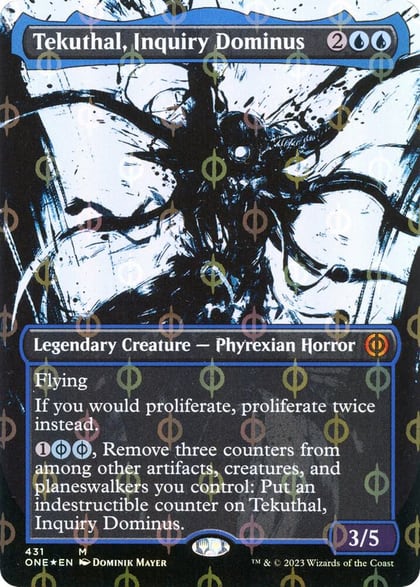 Tekuthal, Inquiry Dominus (Showcase) (Step-and-Compleat Foil), Phyrexia: All Will Be One 431