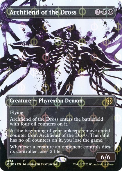 Archfiend of the Dross (Showcase) (Step-and-Compleat Foil), Phyrexia: All Will Be One 434