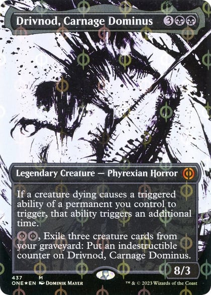 Drivnod, Carnage Dominus (Showcase) (Step-and-Compleat Foil), Phyrexia: All Will Be One 437