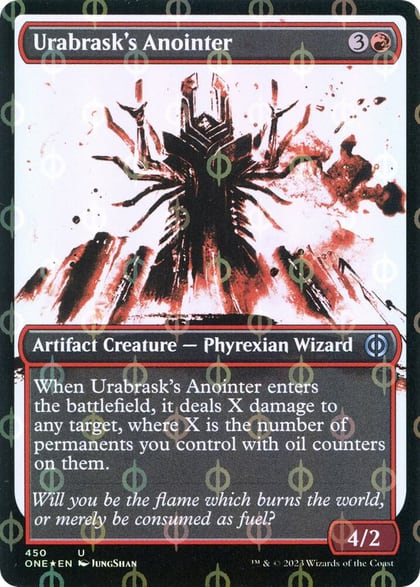 Urabrask's Anointer (Showcase) (Step-and-Compleat Foil), Phyrexia: All Will Be One 450