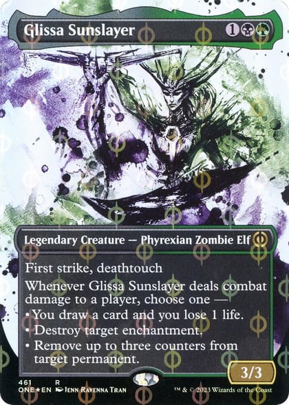 Glissa Sunslayer (Showcase) (Step-and-Compleat Foil), Phyrexia: All Will Be One 461