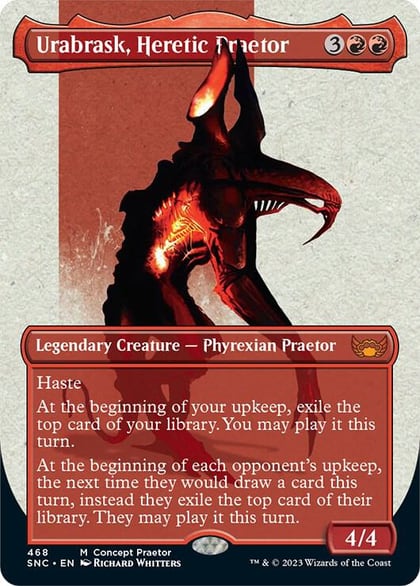Urabrask, Heretic Praetor (Concept Praetor), Phyrexia: All Will Be One 468
