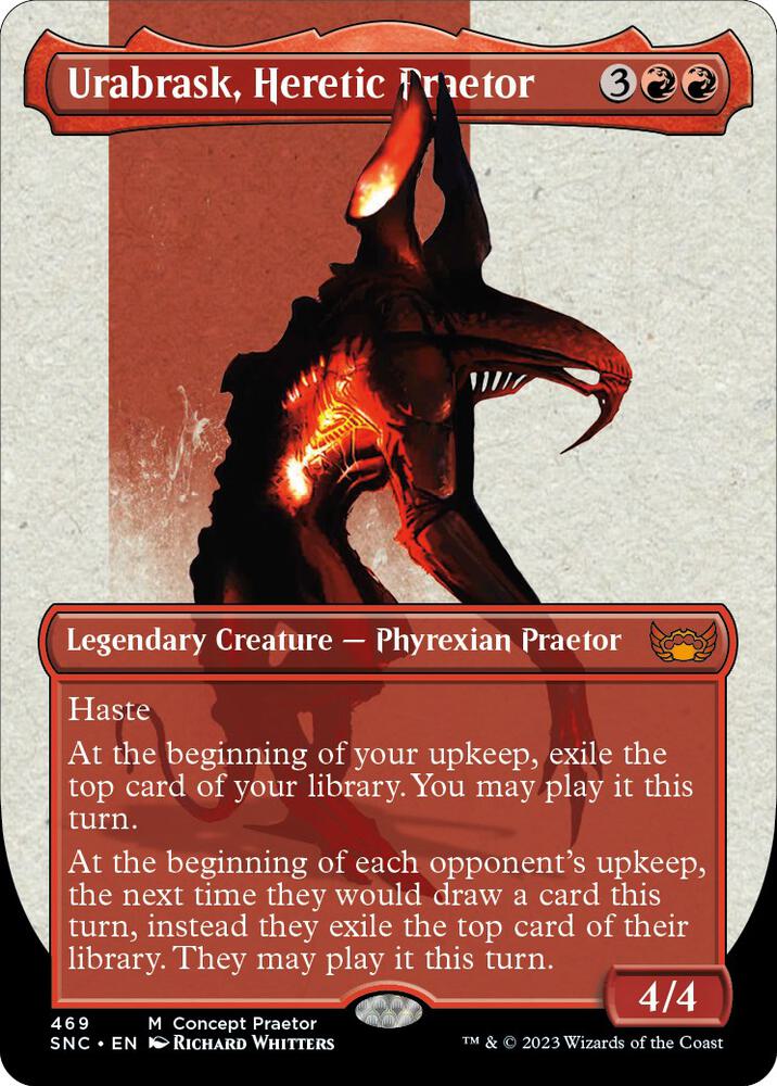 Urabrask, Heretic Praetor (Concept Praetor) (Step-And-Compleat Foil), Phyrexia: All Will Be One 469