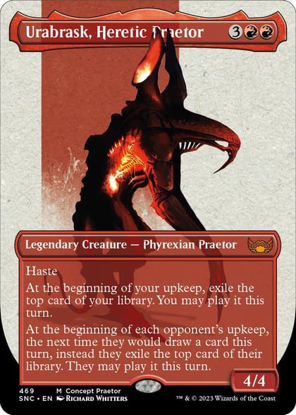 Urabrask, Heretic Praetor (Concept Praetor) (Step-And-Compleat Foil), Phyrexia: All Will Be One 469