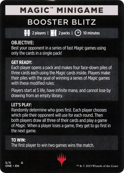 Magic Minigame: Booster Blitz, Phyrexia: All Will Be One 5