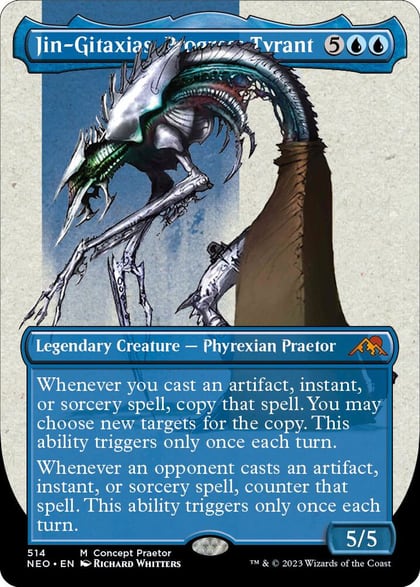 Jin-Gitaxias, Progress Tyrant (Concept Praetor) (Step-And-Compleat Foil), Phyrexia: All Will Be One 514