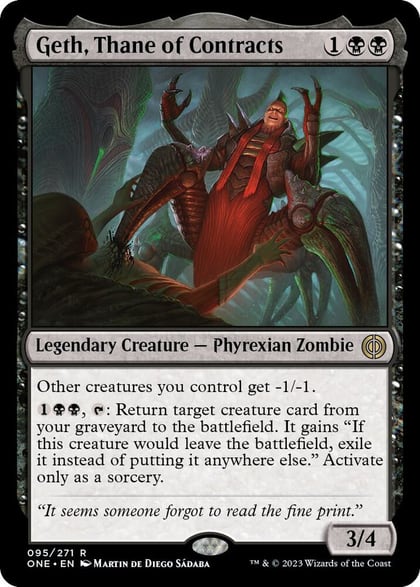 Geth, Thane of Contracts, Phyrexia: All Will Be One 95