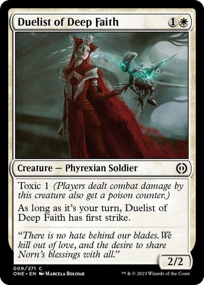 Duelist of Deep Faith, Phyrexia: All Will Be One 9