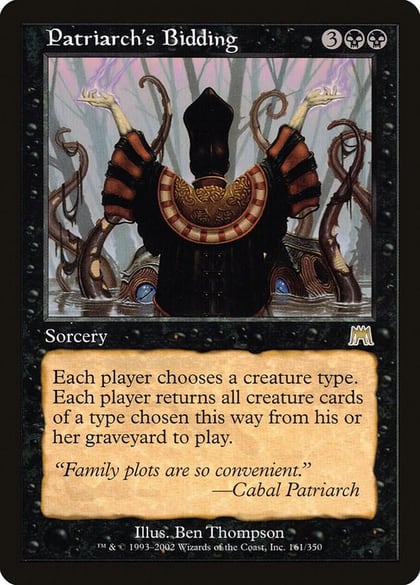 Patriarch's Bidding, Onslaught 161