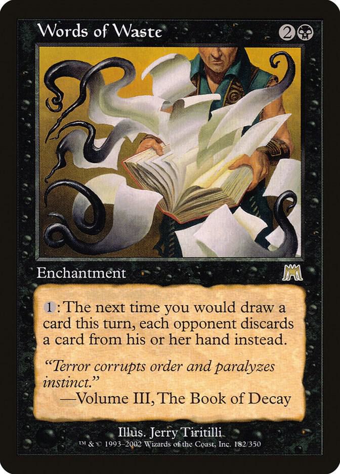 Words of Waste, Onslaught 182
